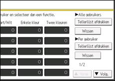 Schermafbeelding bedieningspaneel