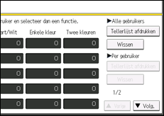 Schermafbeelding bedieningspaneel