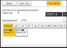 Schermafbeelding bedieningspaneel