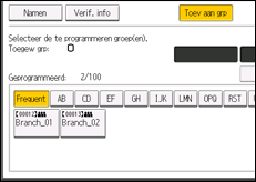 Schermafbeelding bedieningspaneel