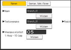Schermafbeelding bedieningspaneel