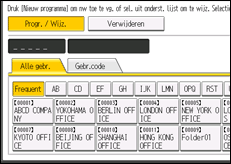 Schermafbeelding bedieningspaneel