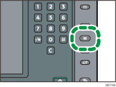 Illustratie Gebruikersinstellingen/Teller-knop