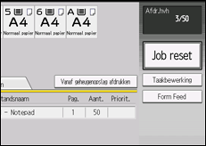 Schermafbeelding bedieningspaneel