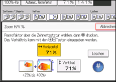 Abbildung Bedienfeld-Display