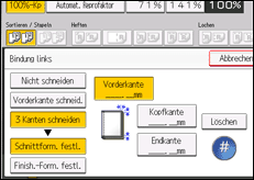 Abbildung Bedienfeld-Display