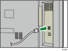 Abbildung des Anschlusses des Ethernet-Kabels