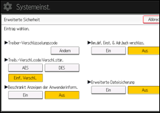 Abbildung Bedienfeld-Display