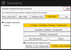 Abbildung Bedienfeld-Display