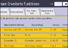 Abbildung Bedienfeld-Display