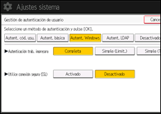 Ilustración de la pantalla panel de mandos