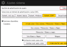Ilustración de la pantalla panel de mandos