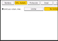 Ilustración de la pantalla panel de mandos