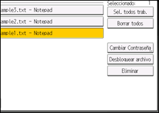 Ilustración de la pantalla panel de mandos