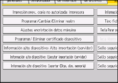 Ilustración de la pantalla panel de mandos