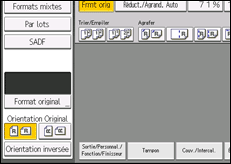 Illustration de l'écran du panneau de commande
