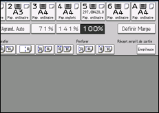 Illustration de l'écran du panneau de commande