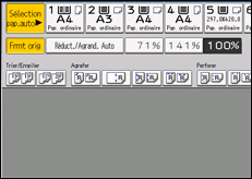 Illustration de l'écran du panneau de commande