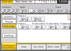 Illustration de l'écran du panneau de commande