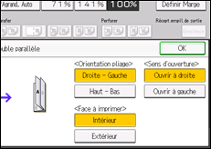 Illustration de l'écran du panneau de commande