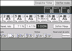 Illustration de l'écran du panneau de commande