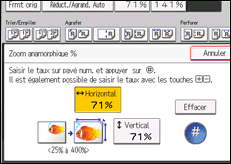 Illustration de l'écran du panneau de commande