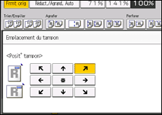 Illustration de l'écran du panneau de commande