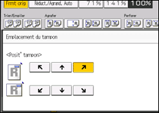Illustration de l'écran du panneau de commande