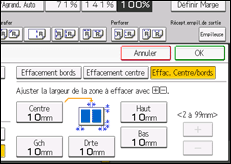Illustration de l'écran du panneau de commande