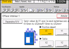 Illustration de l'écran du panneau de commande