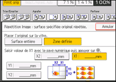 Illustration de l'écran du panneau de commande