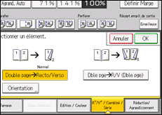 Illustration de l'écran du panneau de commande