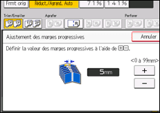 Illustration de l'écran du panneau de commande