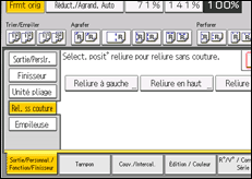 Illustration de l'écran du panneau de commande