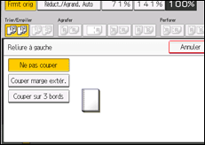 Illustration de l'écran du panneau de commande