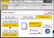 Illustration de l'écran du panneau de commande