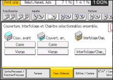 Illustration de l'écran du panneau de commande