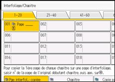 Illustration de l'écran du panneau de commande