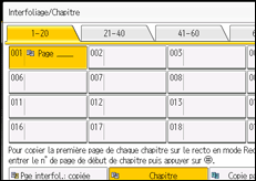 Illustration de l'écran du panneau de commande