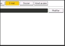 Illustration de l'écran du panneau de commande
