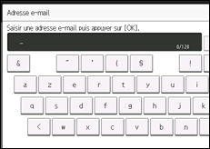 Illustration de l'écran du panneau de commande