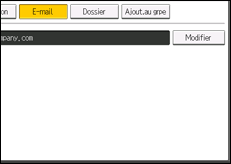 Illustration de l'écran du panneau de commande