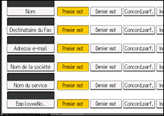 Illustration de l'écran du panneau de commande