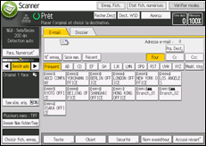 Illustration de l'écran du panneau de commande