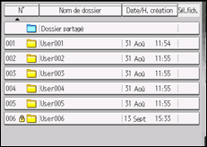 Illustration de l'écran du panneau de commande