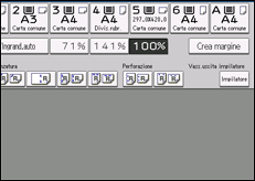 Illustrazione della schermata sul pannello di controllo