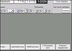 Illustrazione della schermata sul pannello di controllo