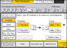 Illustrazione della schermata sul pannello di controllo
