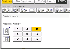 Illustrazione della schermata sul pannello di controllo