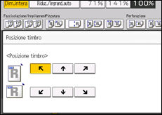 Illustrazione della schermata sul pannello di controllo